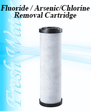 Fluoride removal filter